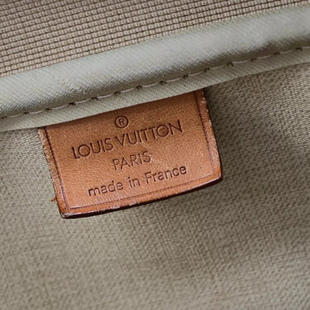 LOUIS VUITTON LV Logo Deauville Hand Bag Monogram Leather Brown - Picture 10 of 16